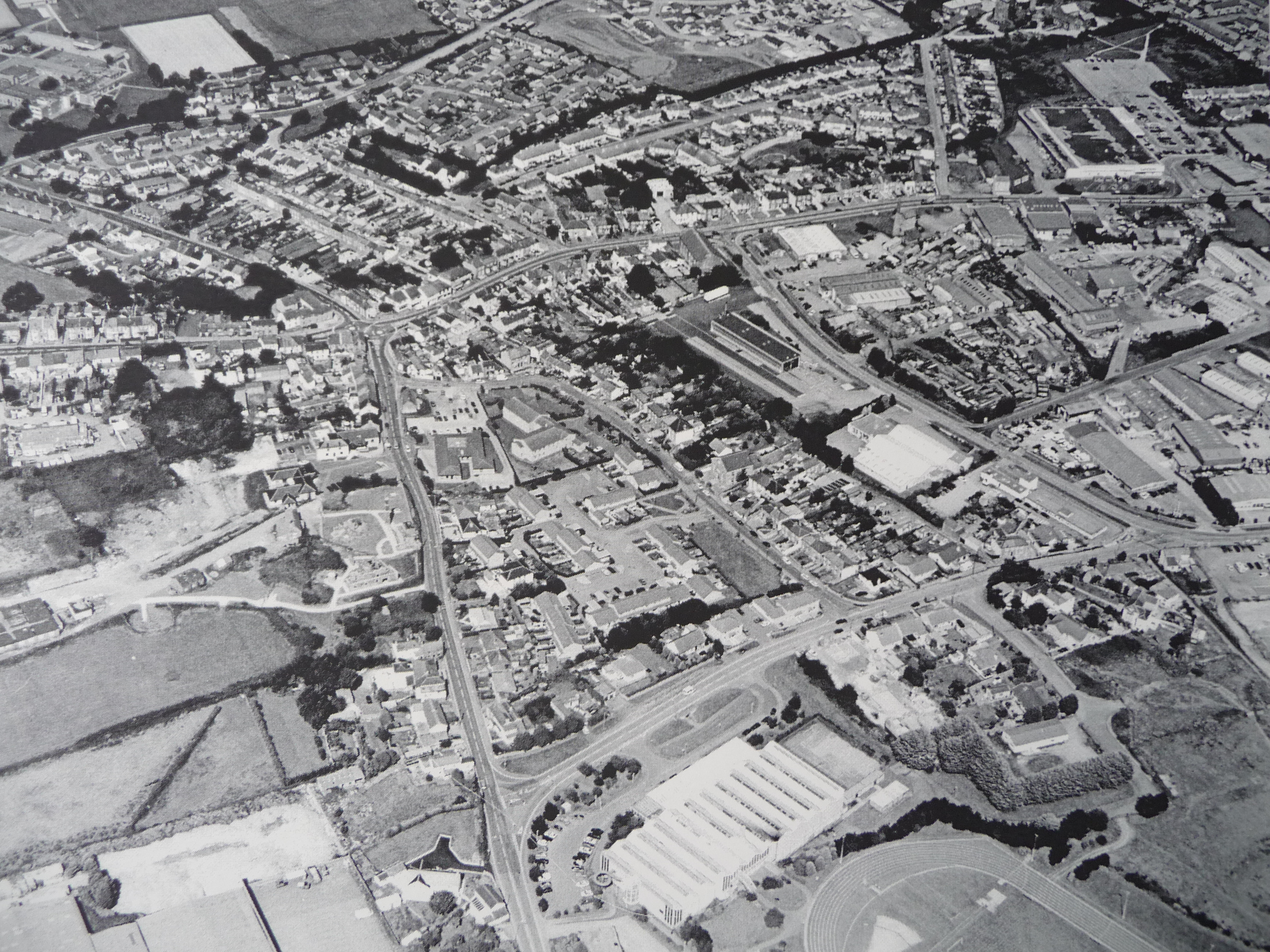 aerial view pool approx.1985